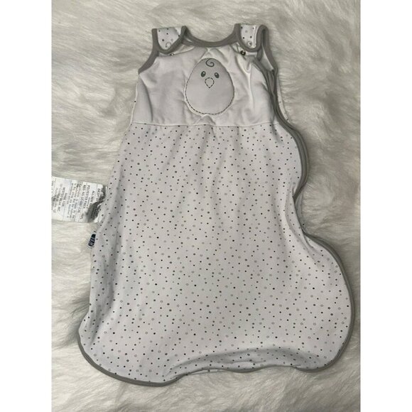Nested Bean Zen Sleep Sack Small 0-6 Months White Gray Dot Unisex - Picture 1 of 8